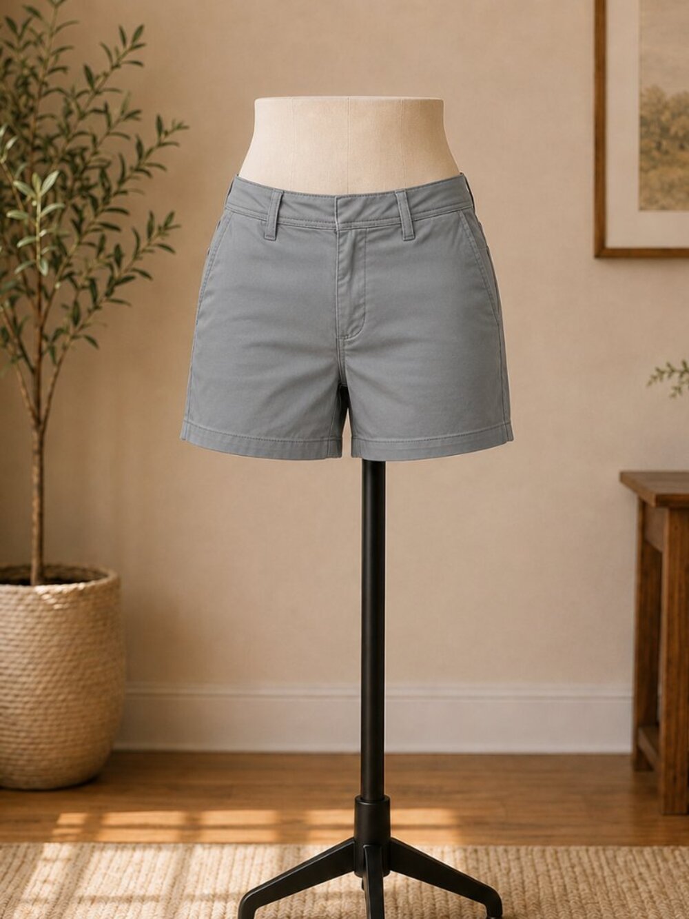 New York & Company Gray Women's Shorts